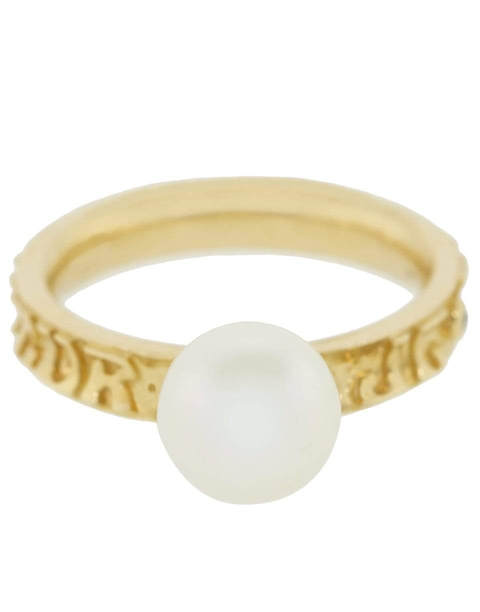 MARLO LAZ-Dancing Pearl Ring Narrow-YELLOW GOLD