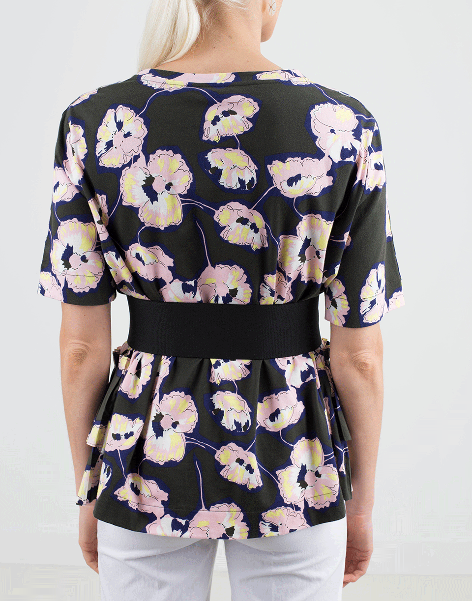 MARNI-Patent Leather Stretch Belt-