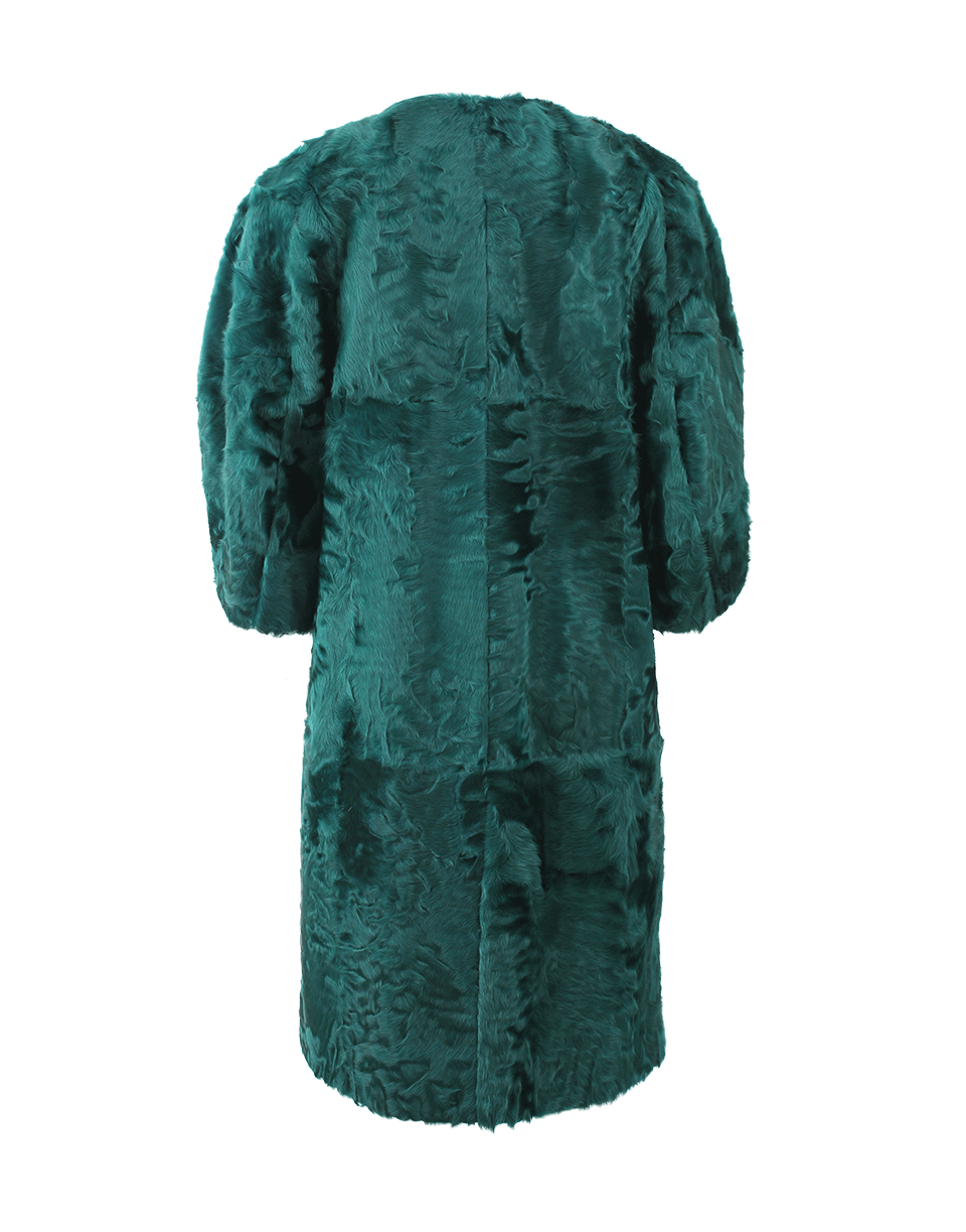 MARNI-Xiangao Lamb Fur Coat-EMERALD