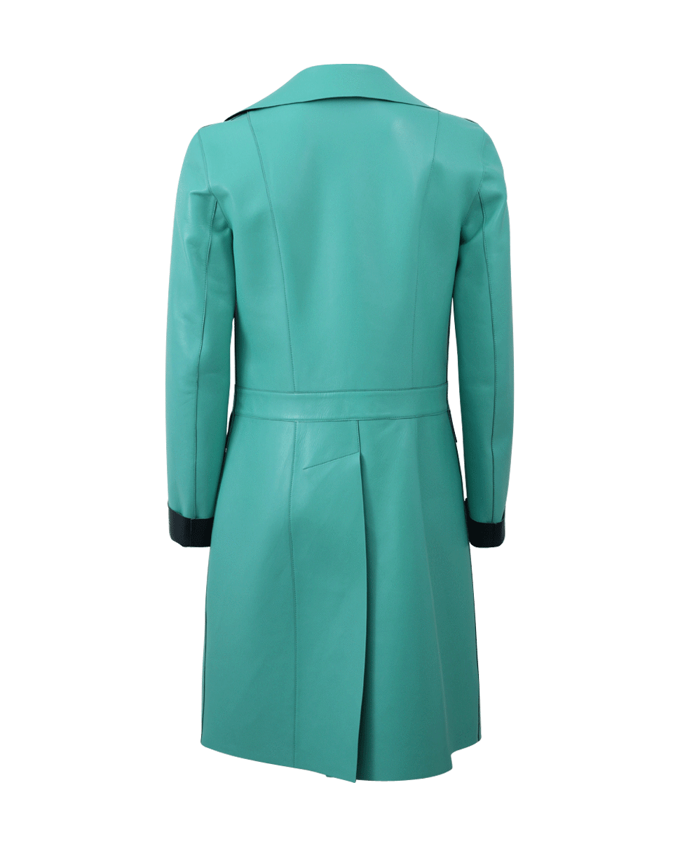 MARNI-Leather Duster Coat-MINT