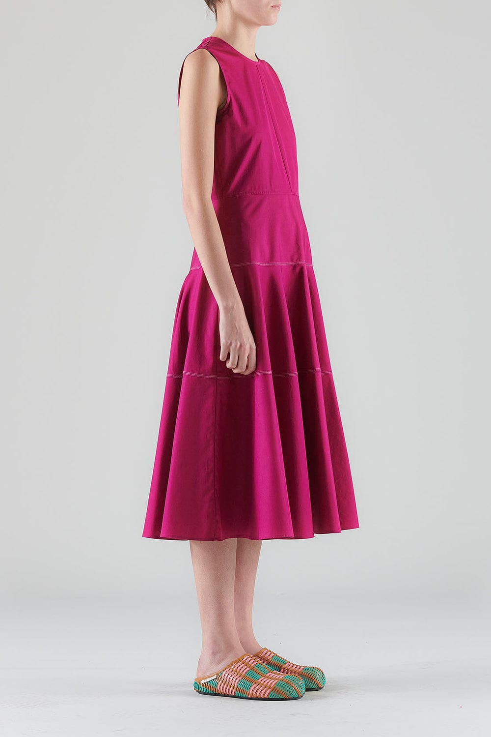 MARNI-Sleeveless Midi Dress-