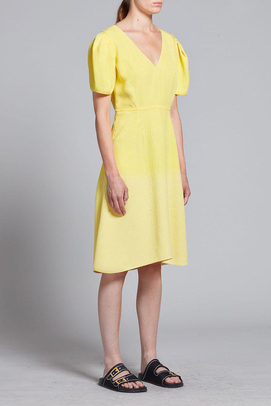 MARNI-Balloon Sleeve Midi Dress-