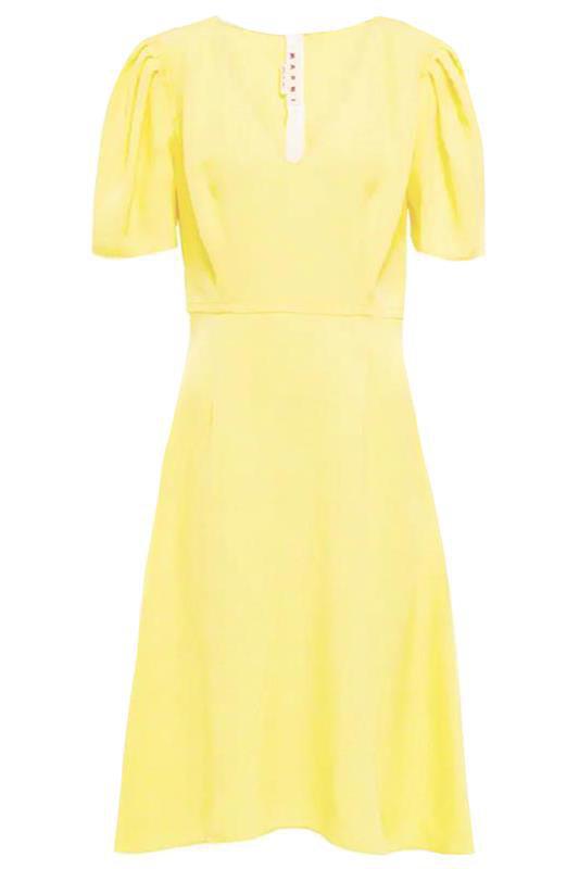 MARNI-Balloon Sleeve Midi Dress-