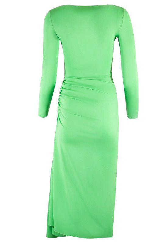 MARNI-Long Sleeve Godet Midi-