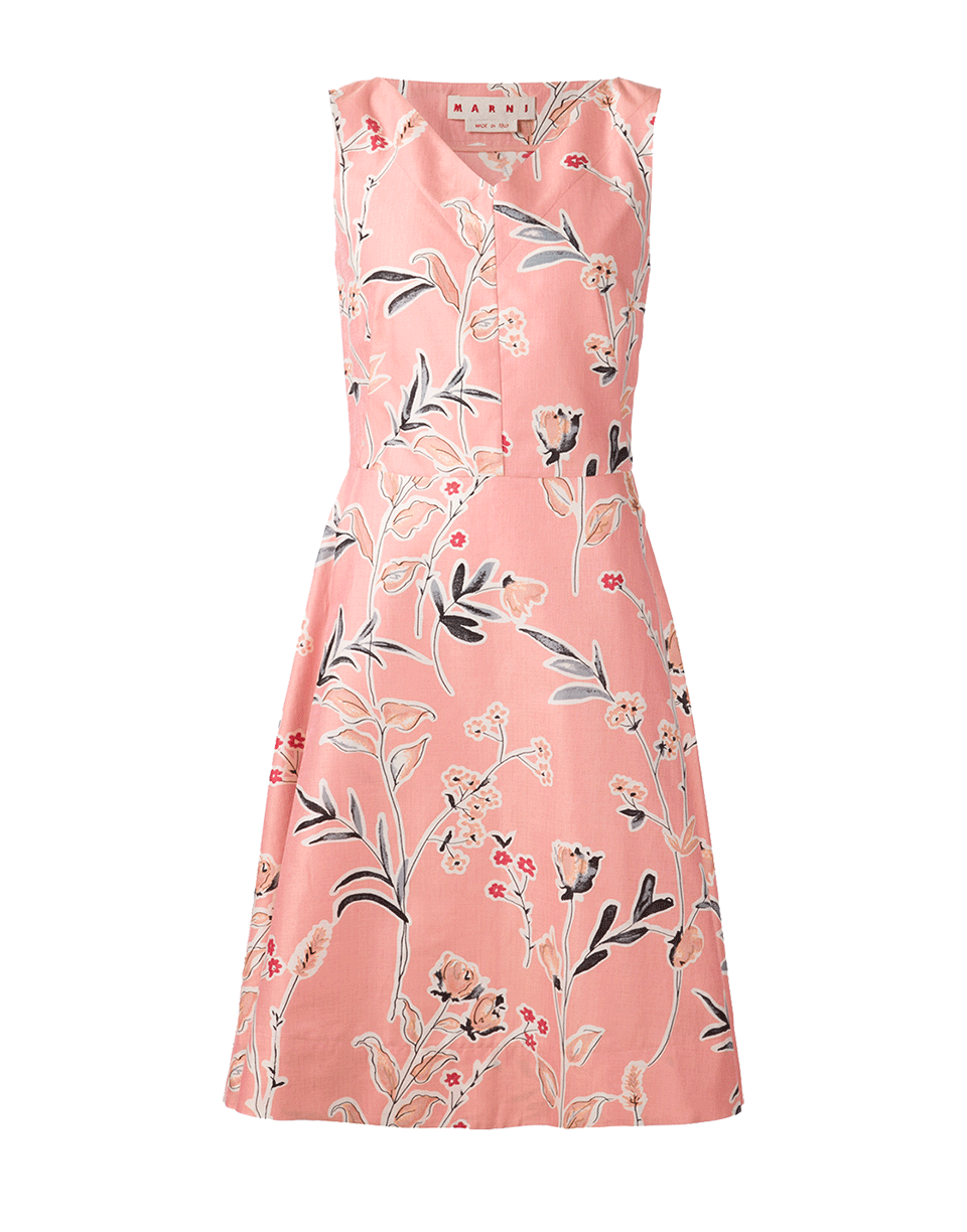 MARNI-Floral A-Line Dress-