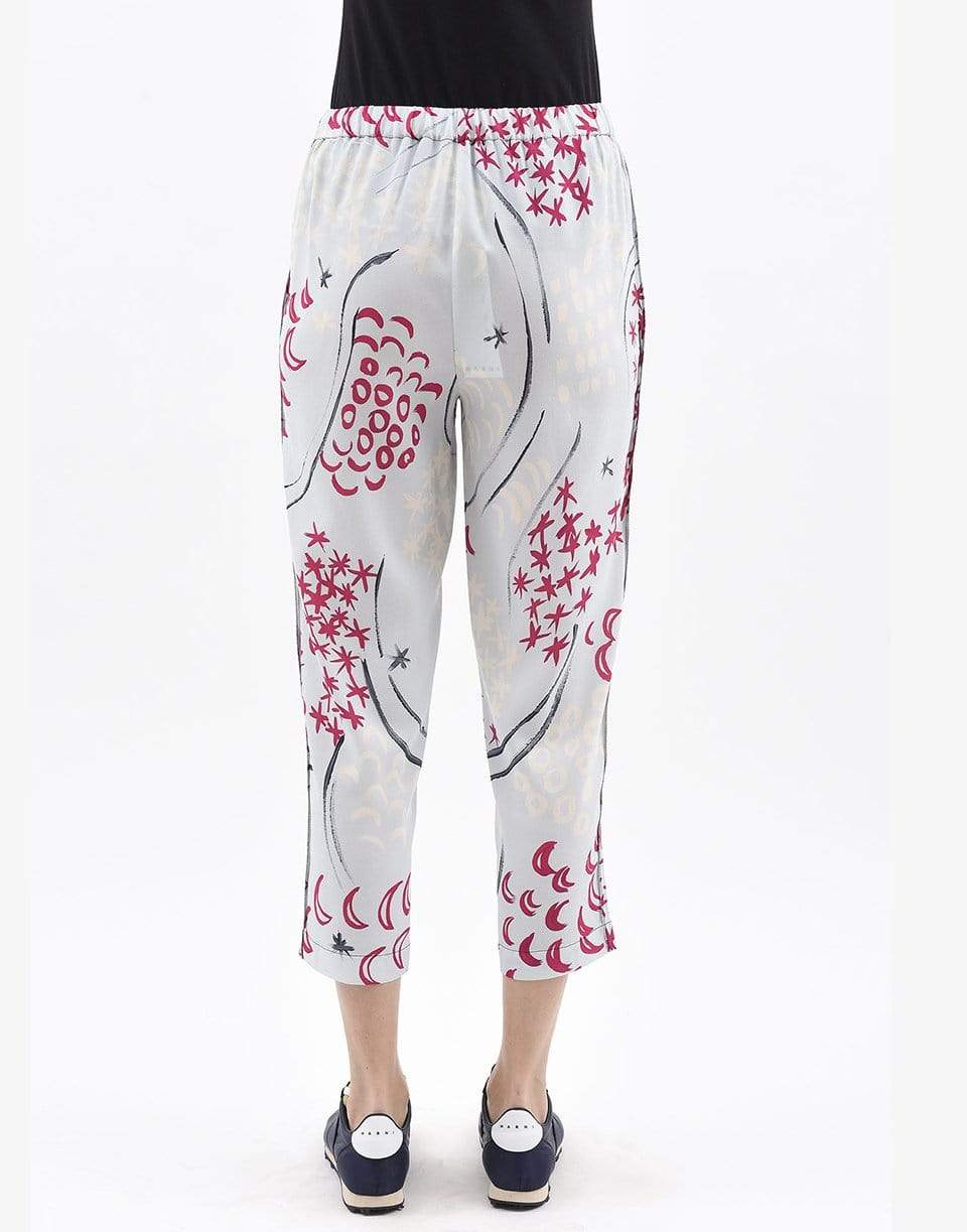 MARNI-Printed Cropped Elastic Waist Pant-