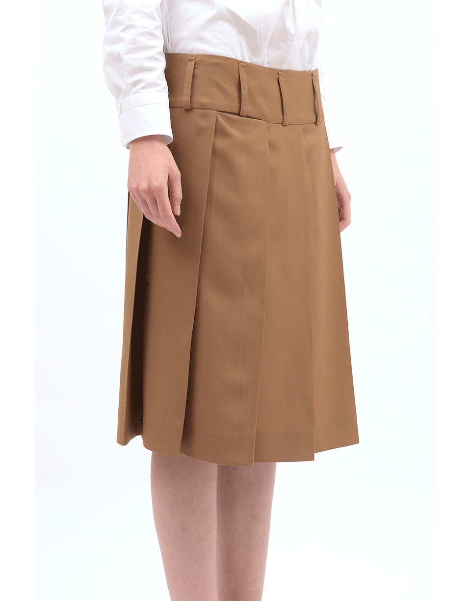 MARNI-Pleated Wool Skirt-