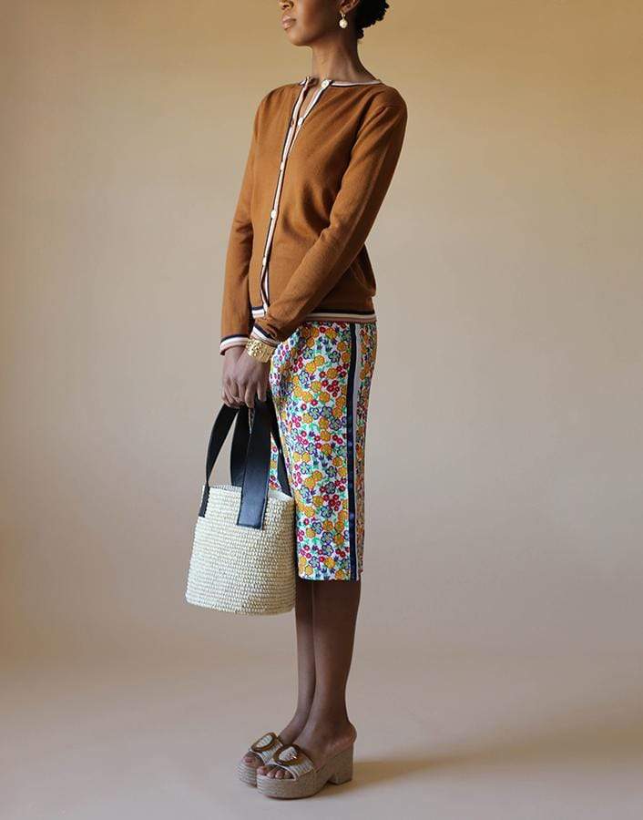 MARNI-Floral Print Skirt-