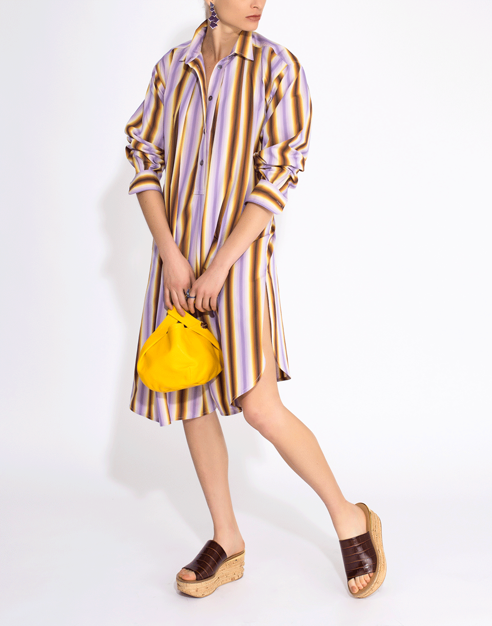 yellow stripe shirt dress Oversized Stripe Shirt Dress