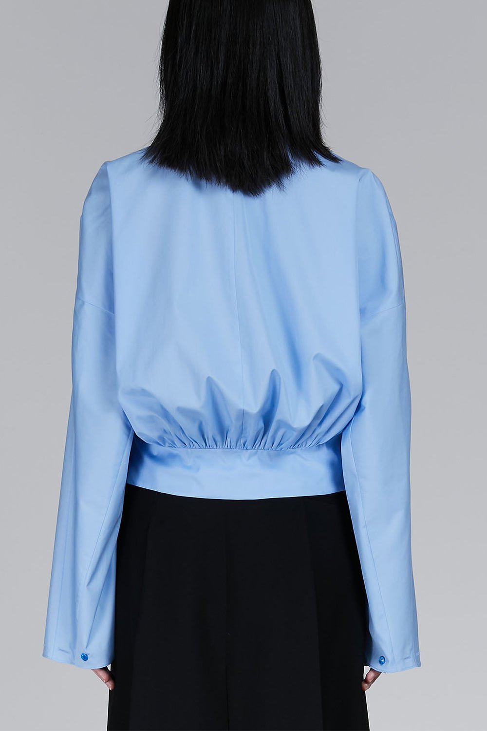 MARNI-Gathered Shirt - Iris Blue-