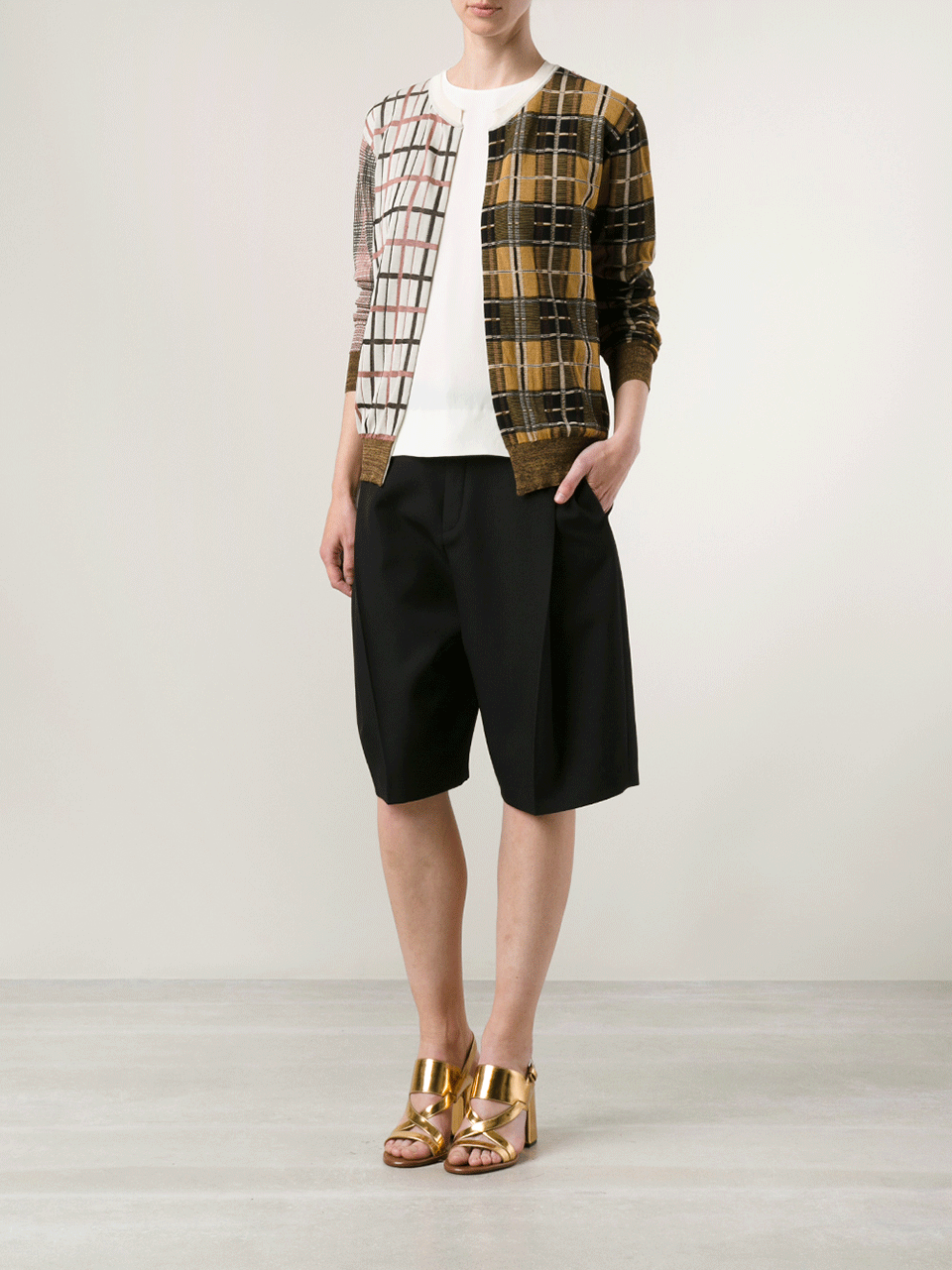 MARNI-Patchwork Cardigan-