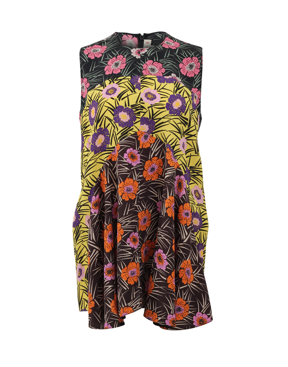 MARNI-Floral Pleated Tunic Blouse-