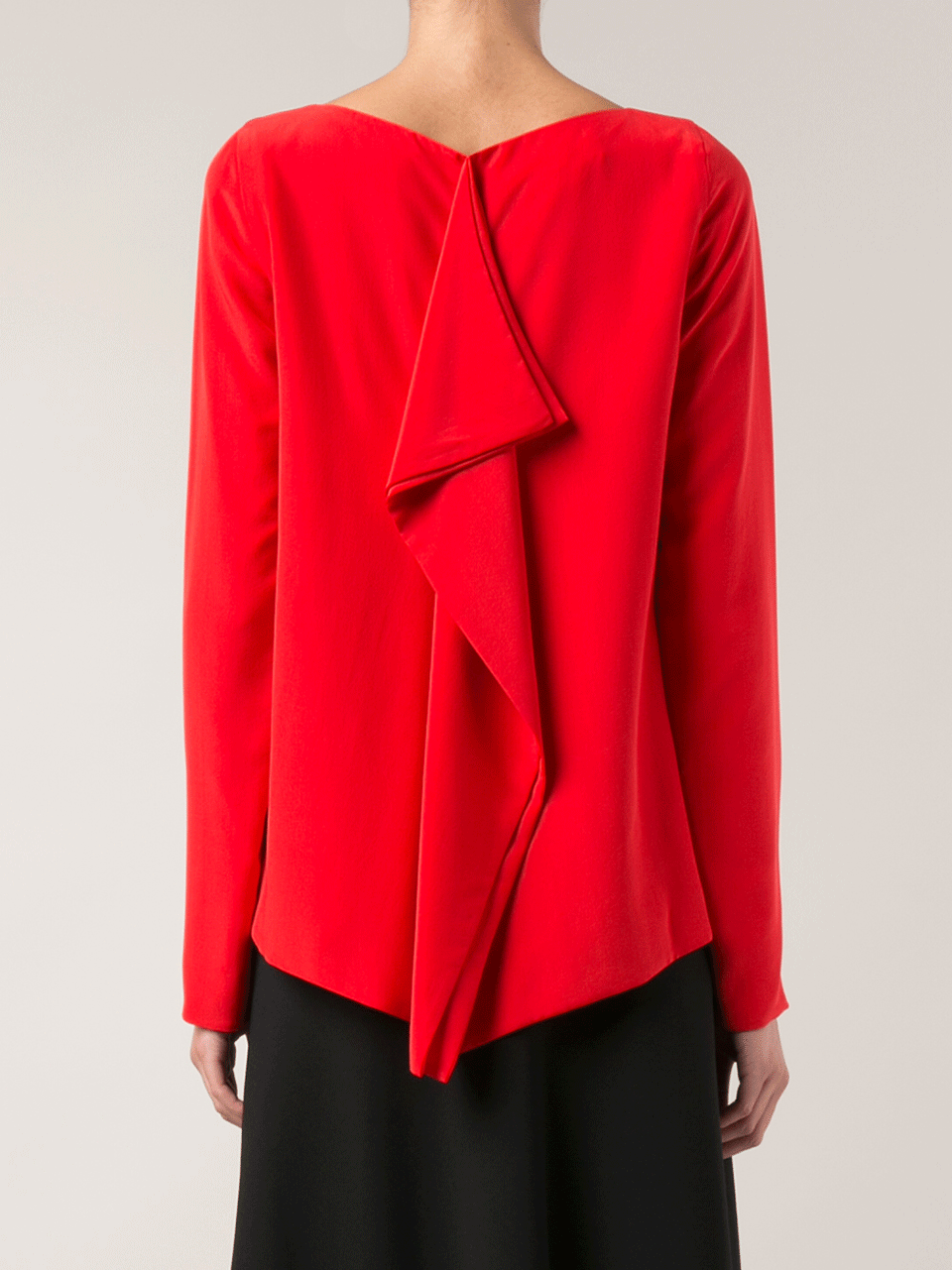 MARNI-Bi-Color Ruffle Blouse-