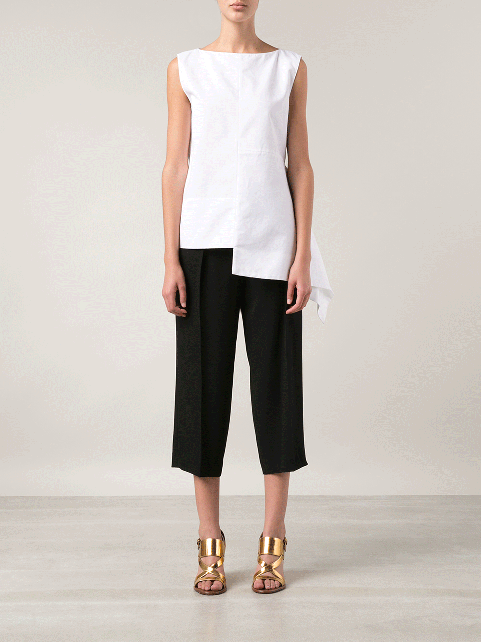 MARNI-Side Drape Tank-