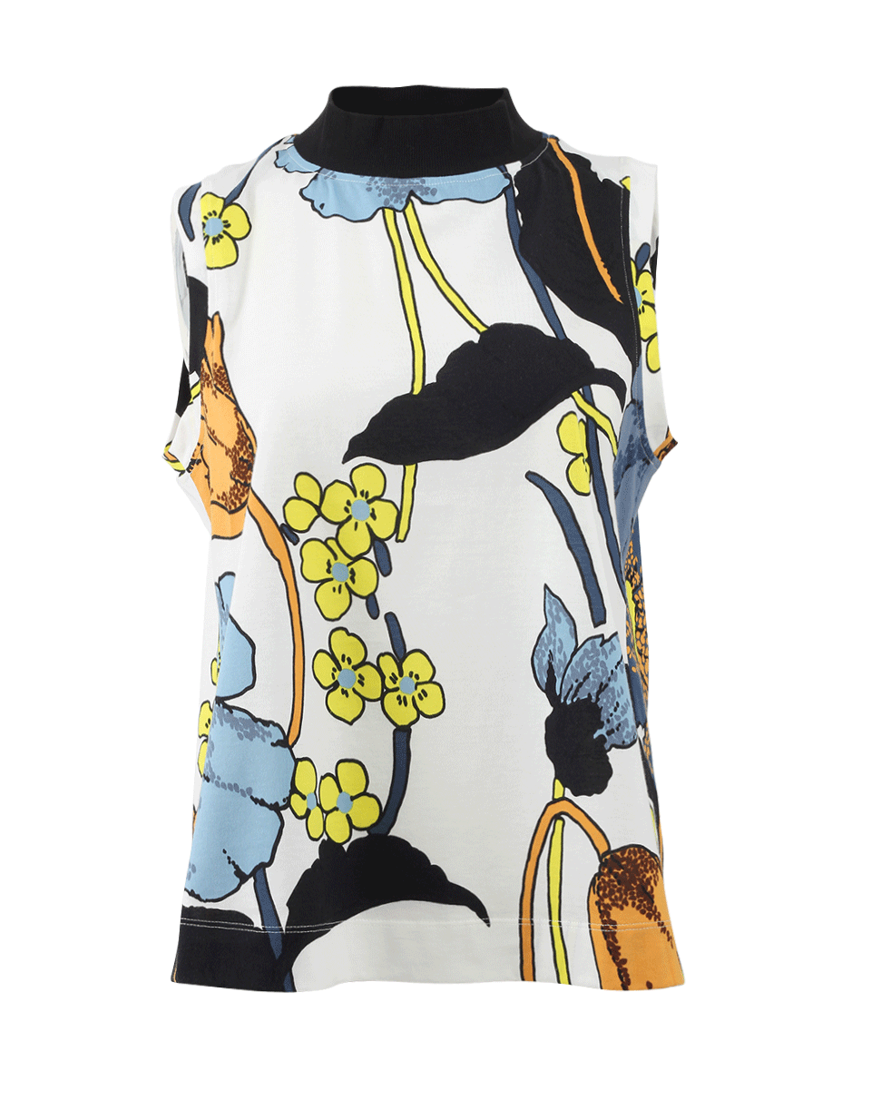 MARNI-Melodia Floral Turtleneck Tank-