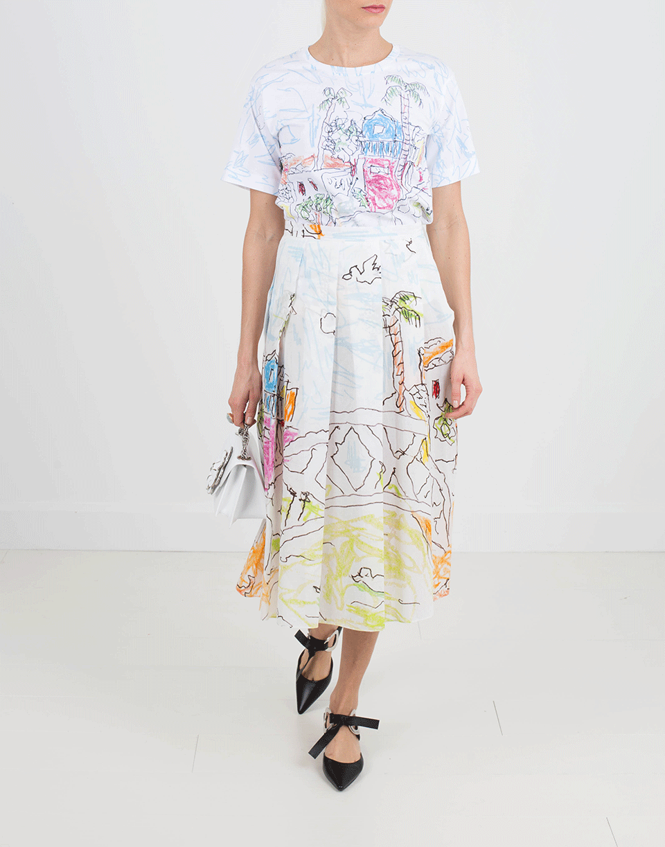 MARNI-Landscape Print Boxy Tee-