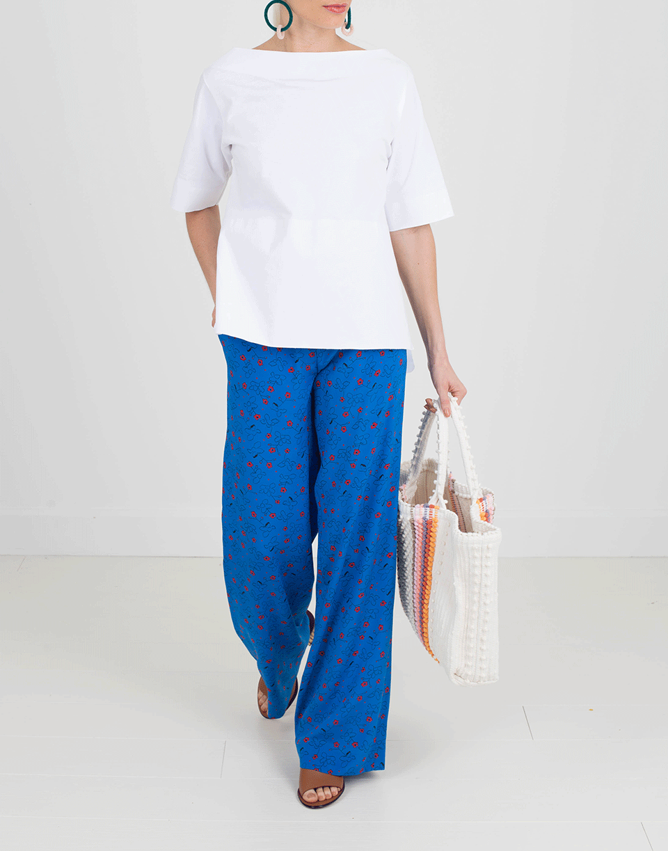 MARNI-Poplin Trim Tee-
