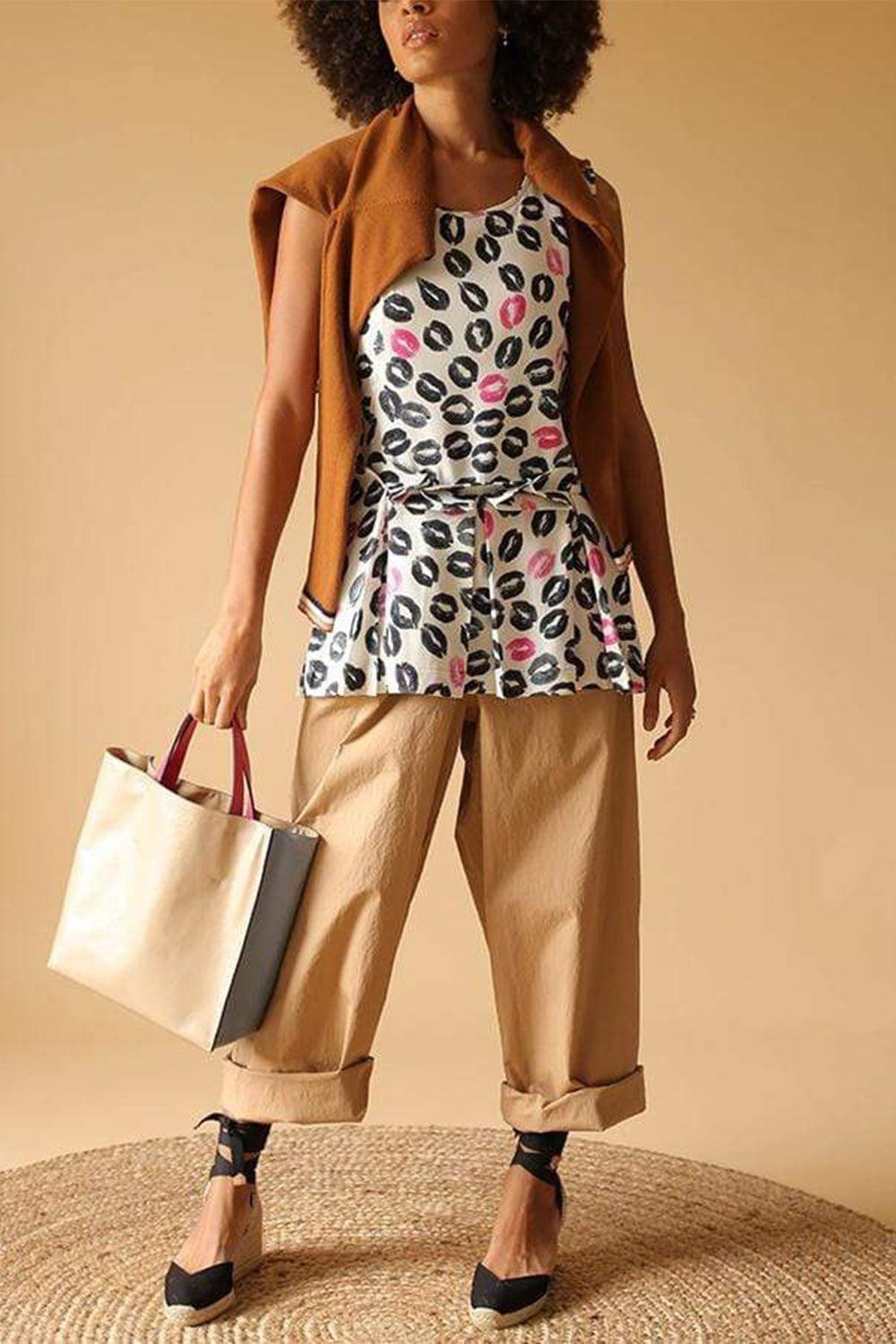 MARNI-Lip Print Tank Top-