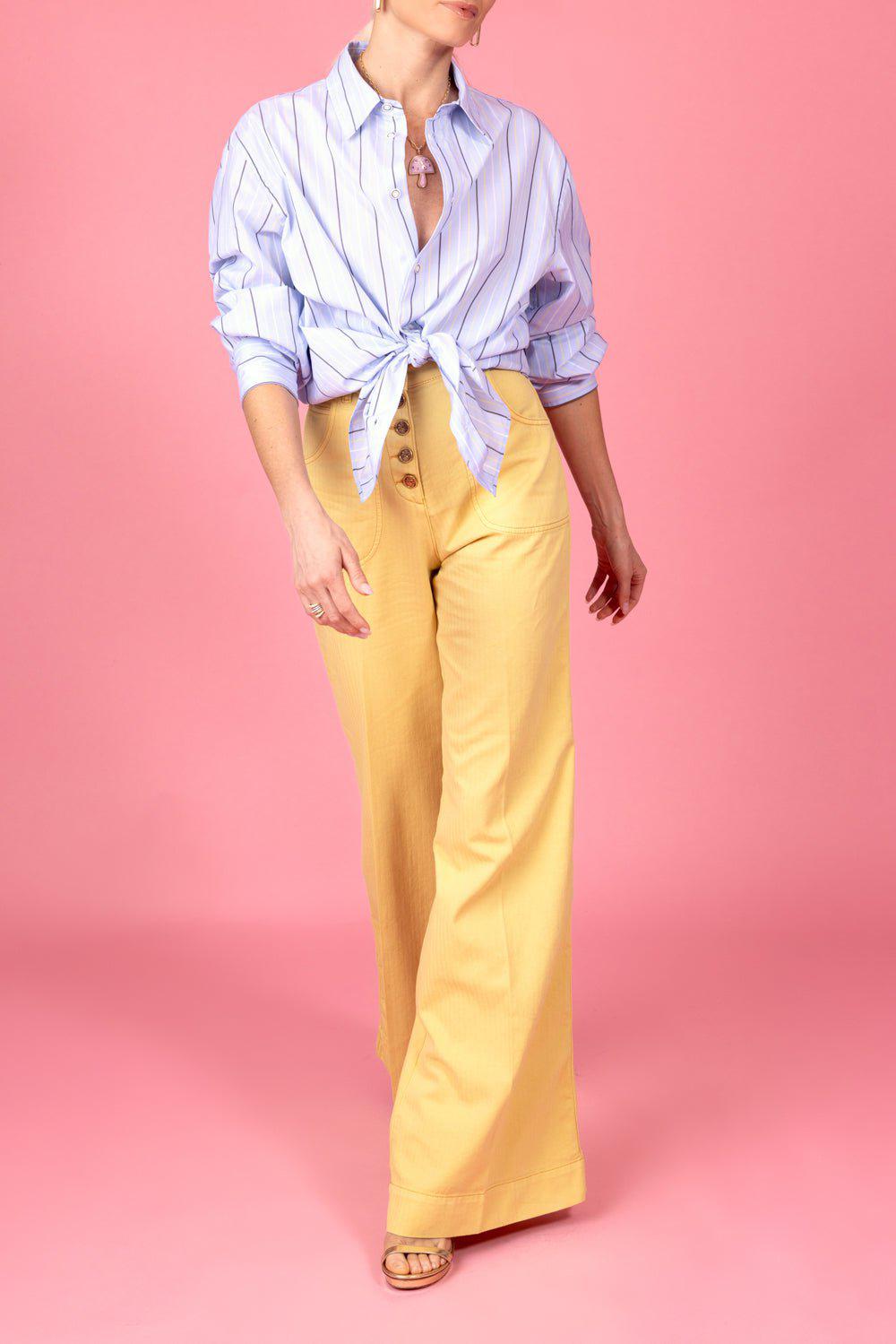 MARNI-Long Sleeve Striped Shirt-