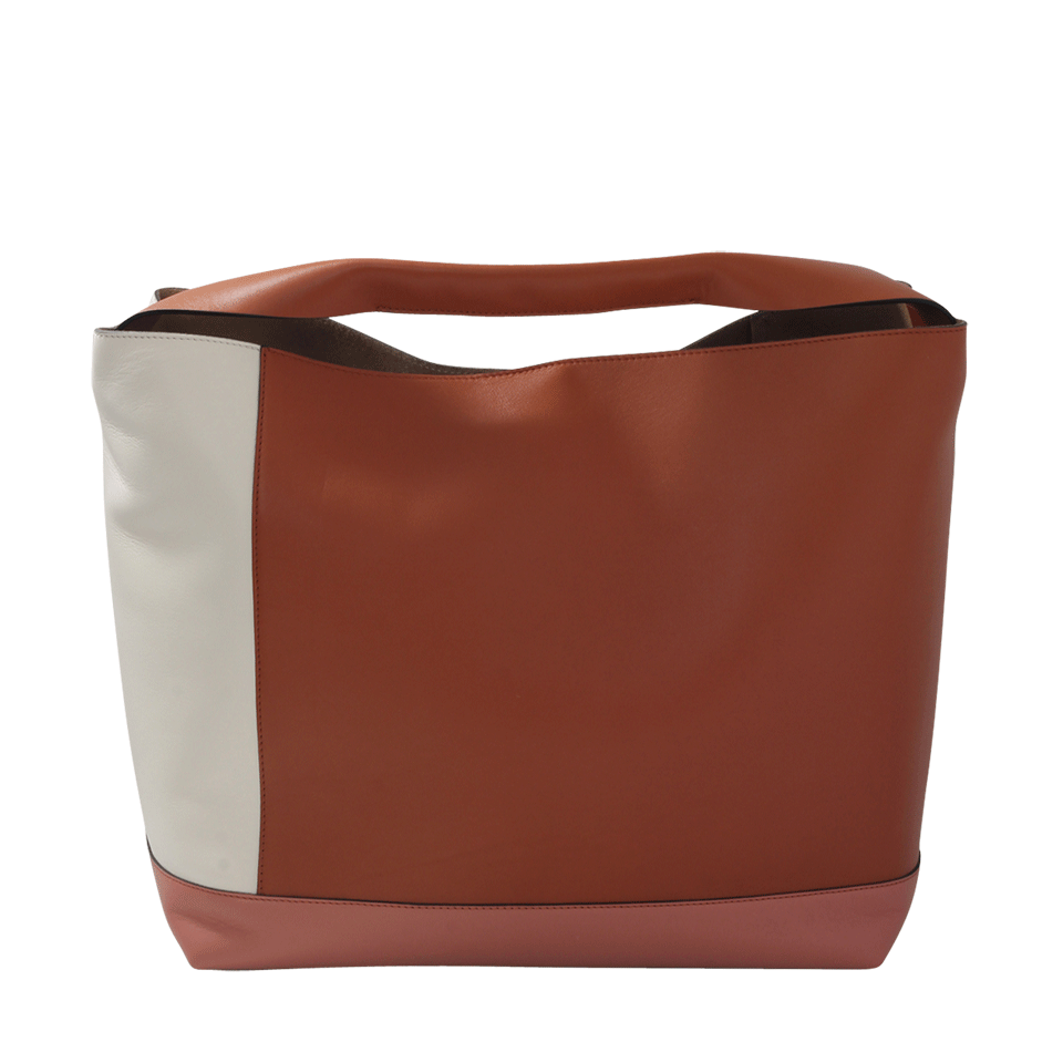 MARNI-Two Tone Tote-APRICOT