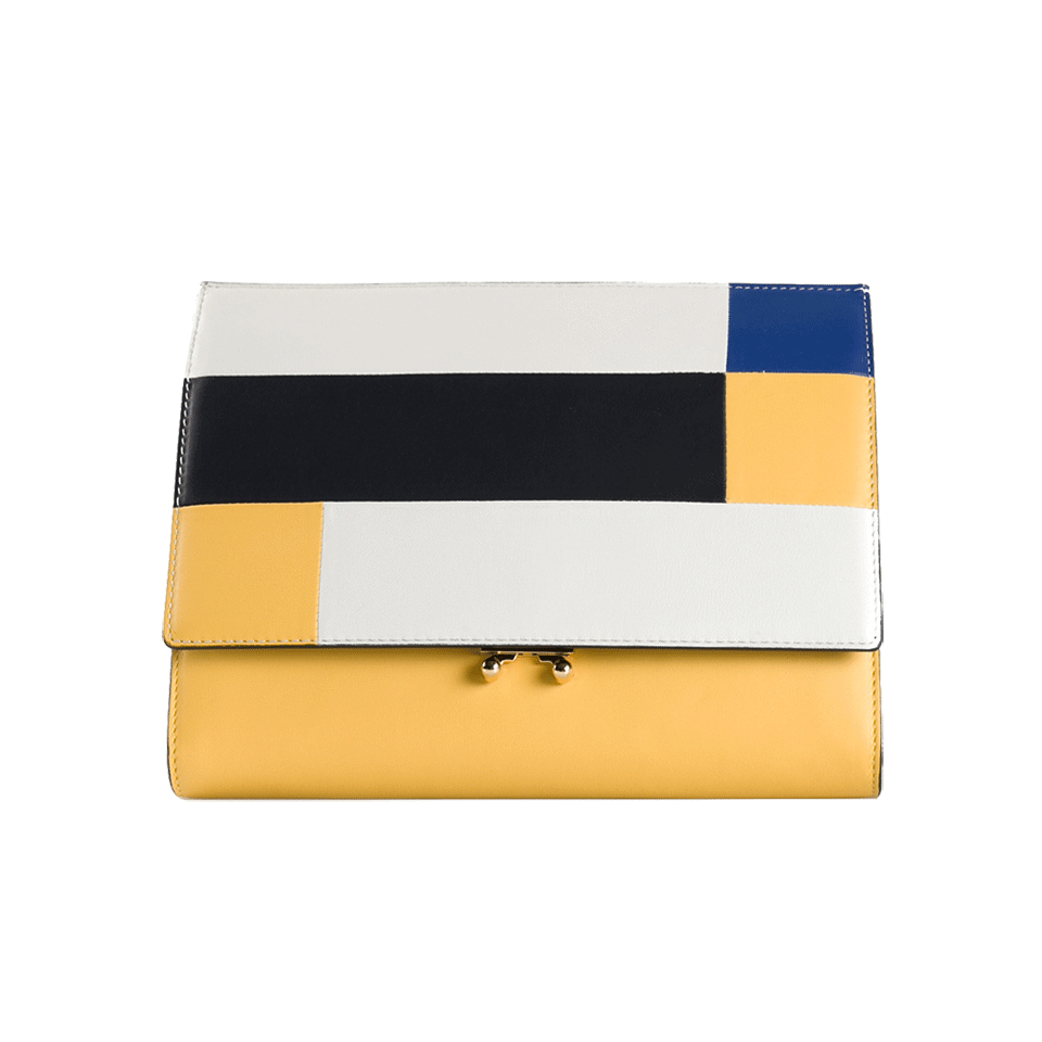 MARNI-Colorblock Pouchette Crossbody-LIMESTN