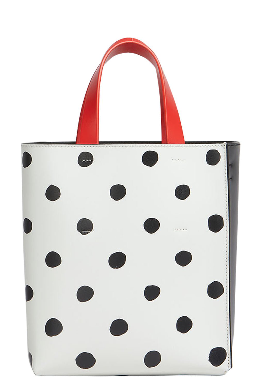 MARNI-Museo Bag Mini Shopper Tote - Black White-BLK/WHT