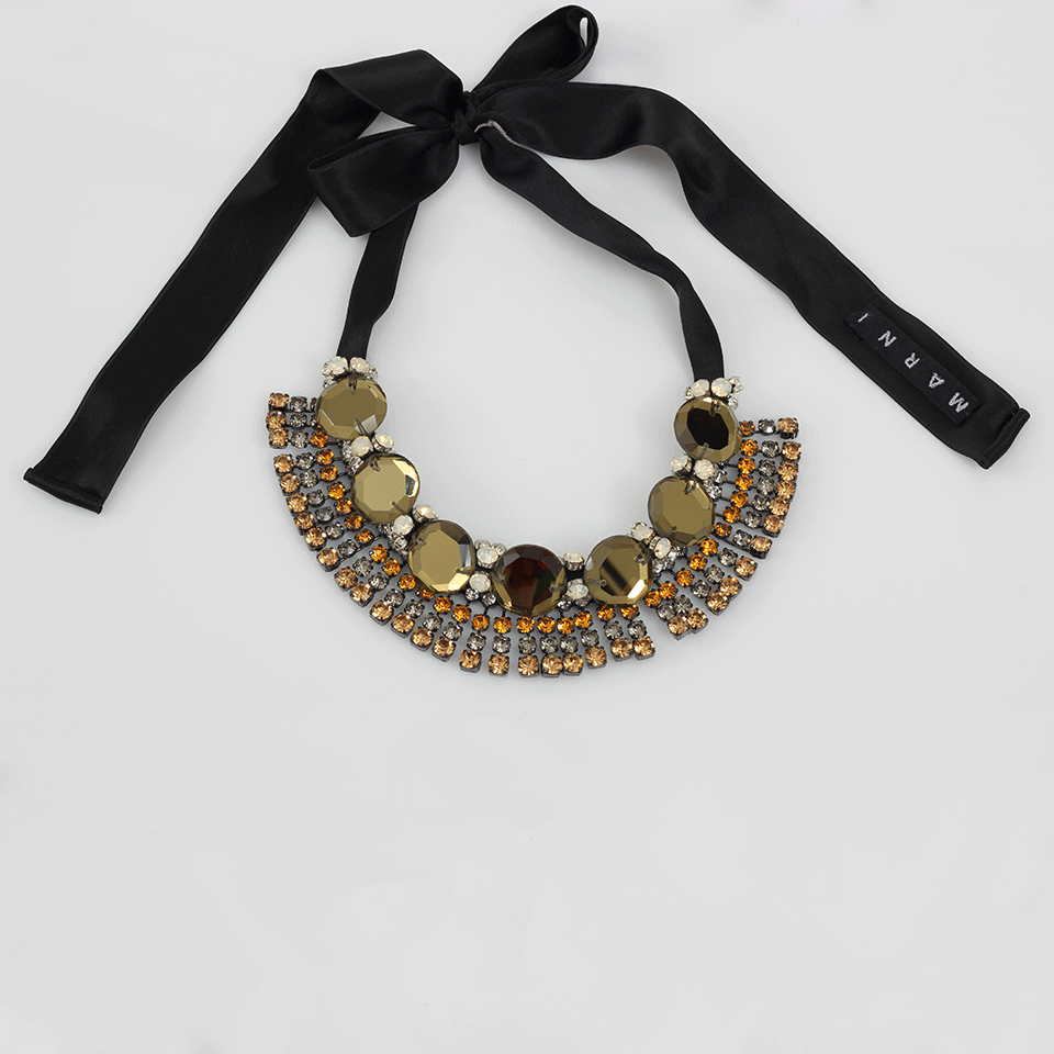 MARNI-Strass Evening Necklace-