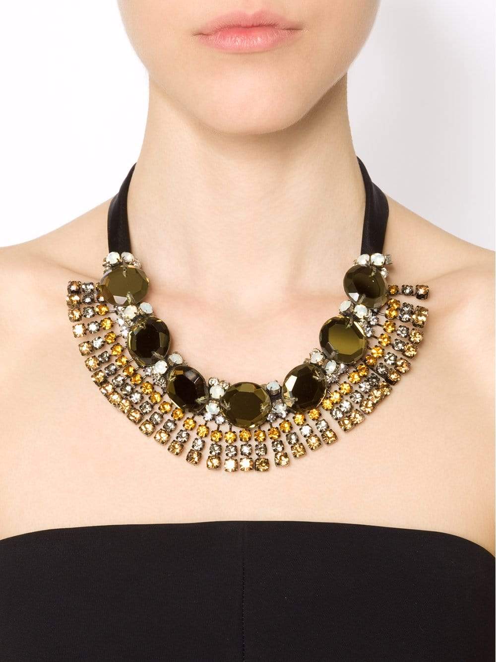 MARNI-Strass Evening Necklace-