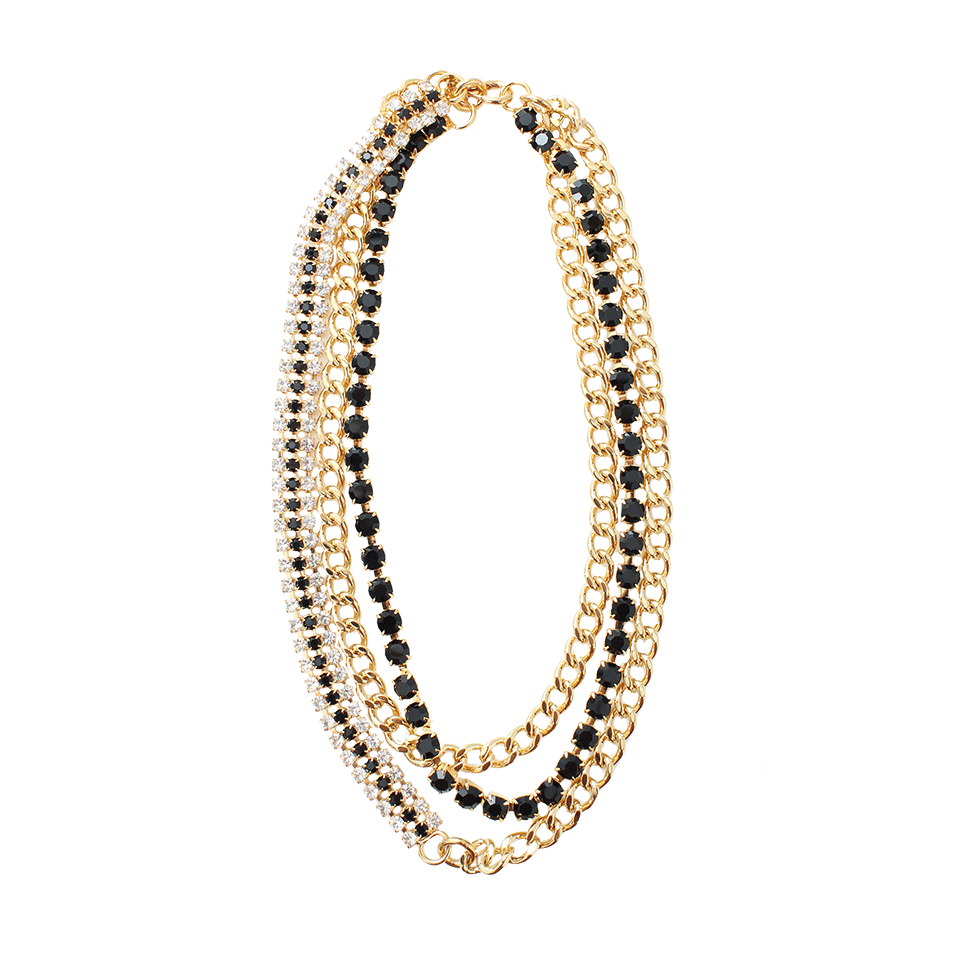 MARNI-Strass Necklace-COAL