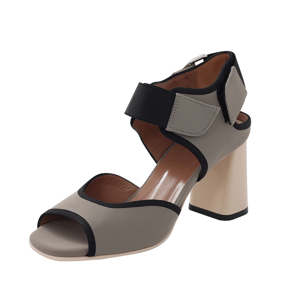 MARNI-Velcro Peep-Toe Sandal-