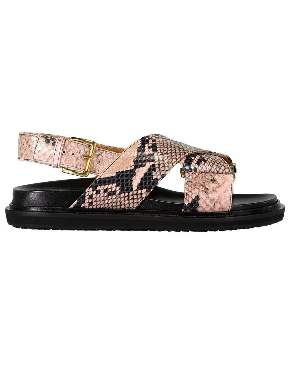 MARNI-Python Fussbett Flat Sandal-