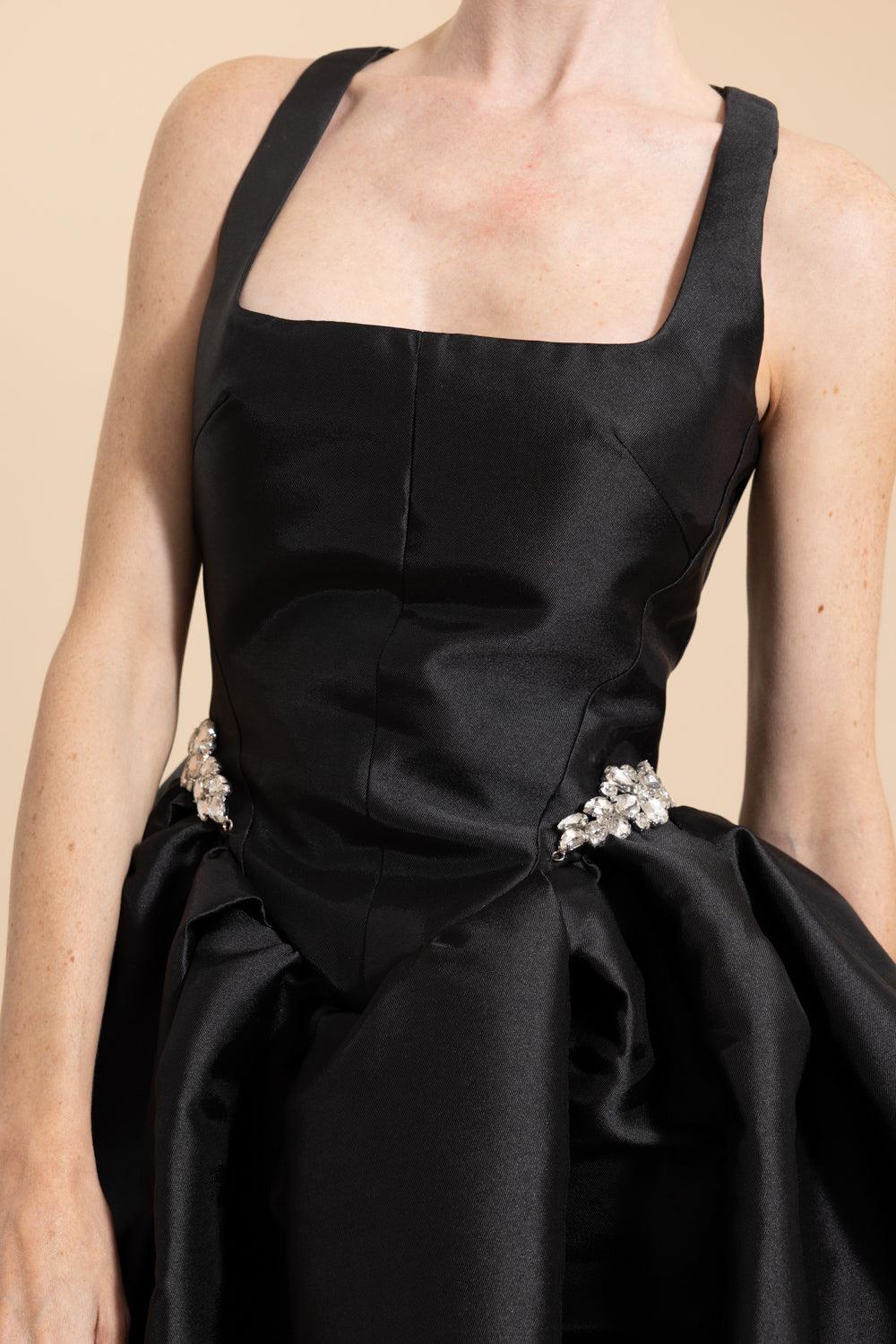 Short Puff Dress-BLACK-2-CLOTHINGDRESSCOCKTAIL-MARQUES ALMEIDA