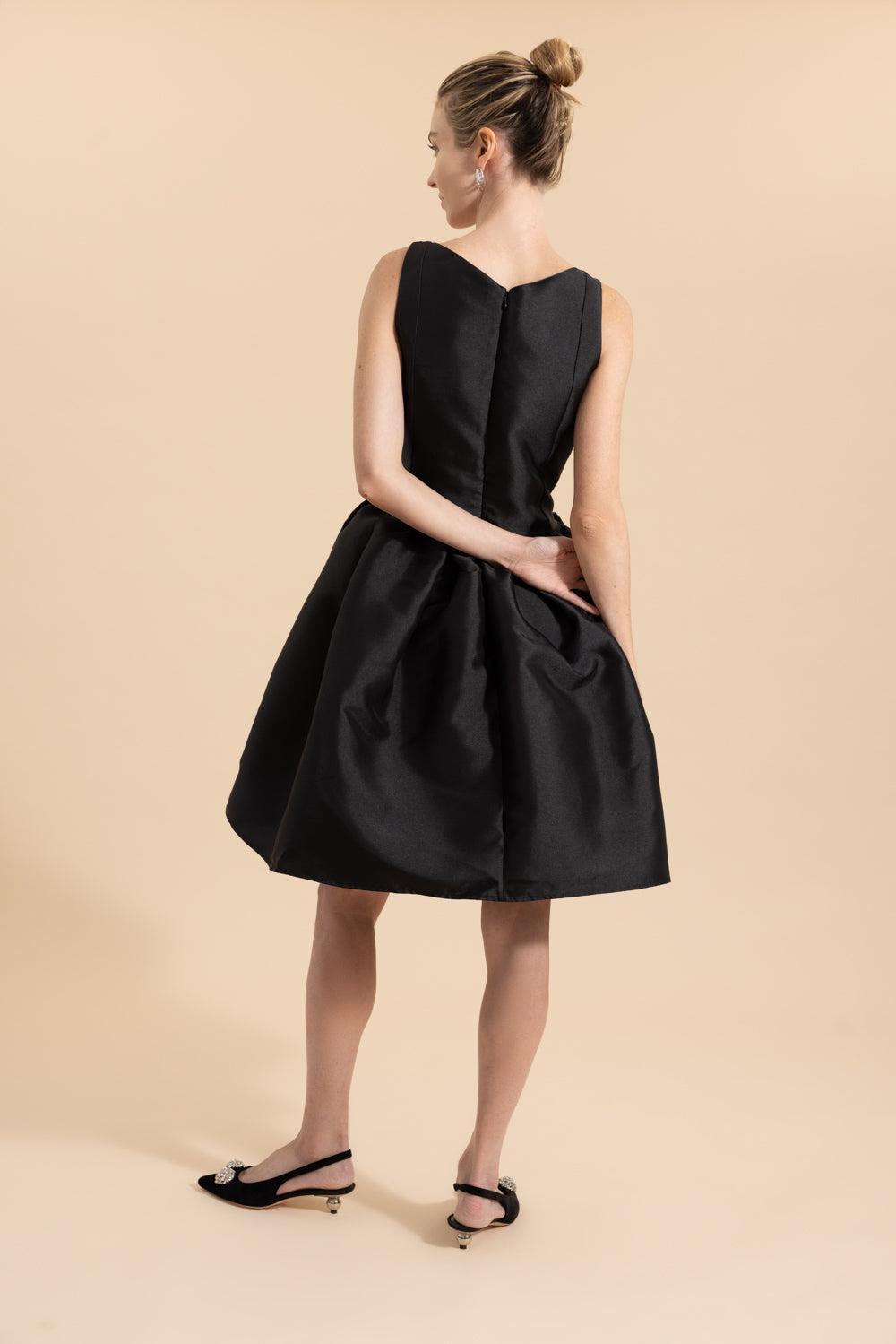 Short Puff Dress-BLACK-2-CLOTHINGDRESSCOCKTAIL-MARQUES ALMEIDA