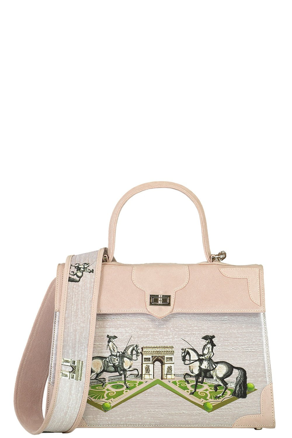 MARQUISE PARIS-Champs Elysees Top Handle Bag-CHAMPAGNE ROSE