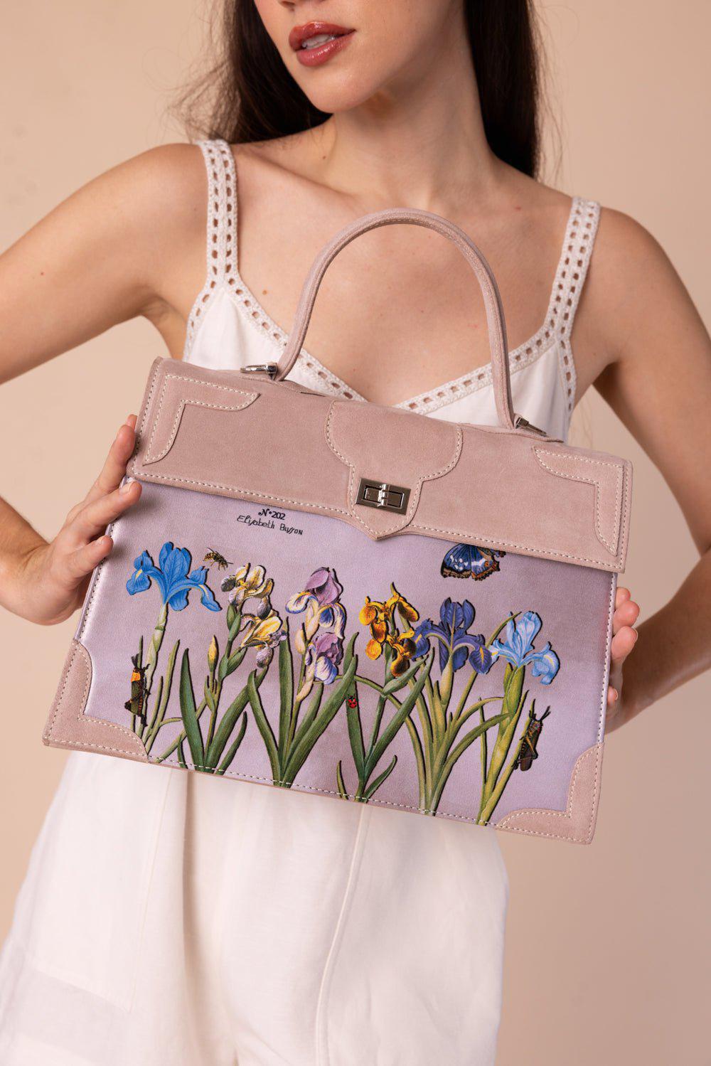 MARQUISE PARIS-Les Iris Top Handle Bag-CHMPGNRS