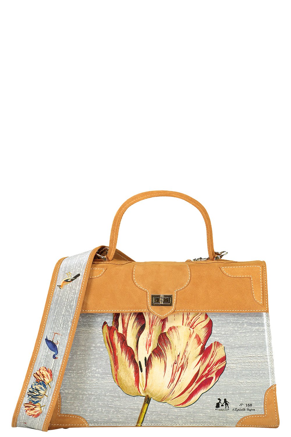 MARQUISE PARIS-Tulipe Top Handle Bag-GOLD
