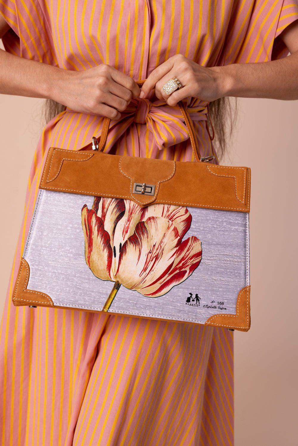 MARQUISE PARIS-Tulipe Top Handle Bag-GOLD