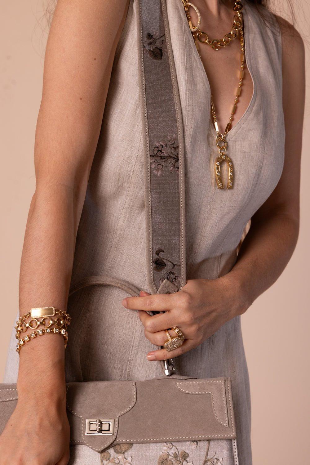 MARQUISE PARIS-Rencontre Equestre Top Handle Bag - Pearl-PEARL