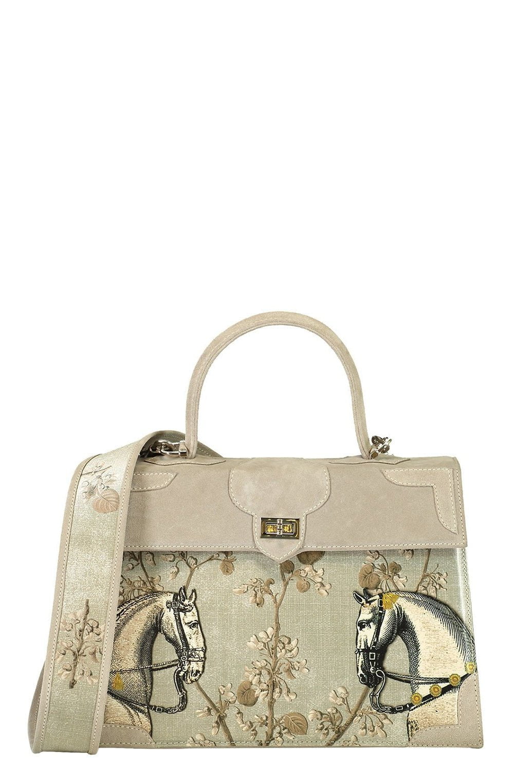 MARQUISE PARIS-Rencontre Equestre Top Handle Bag - Pearl-PEARL