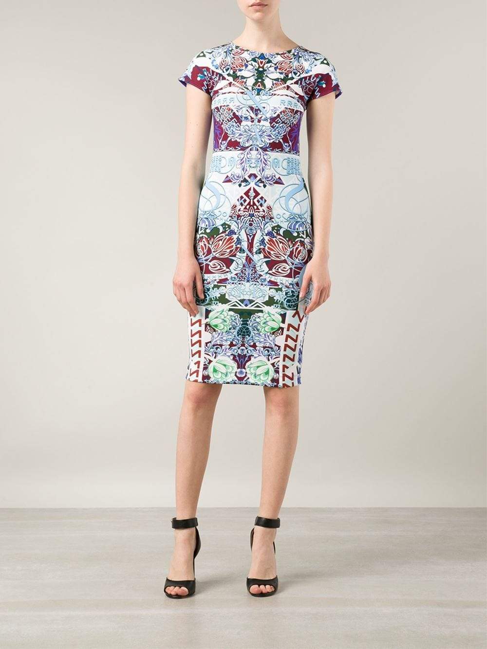 MARY KATRANTZOU-Calligraphy Lake Scuba Dress-
