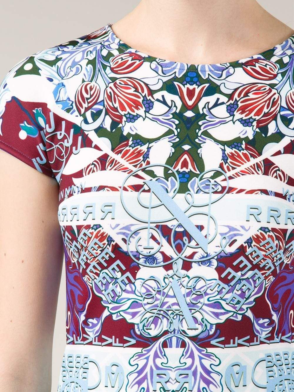 MARY KATRANTZOU-Calligraphy Lake Scuba Dress-