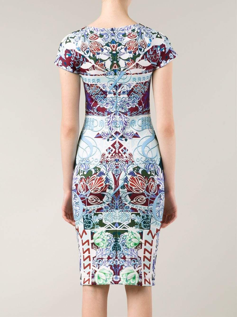 MARY KATRANTZOU-Calligraphy Lake Scuba Dress-