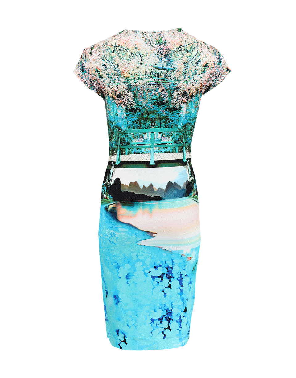 MARY KATRANTZOU-Cap Sleeve Elay Jersey Dress-