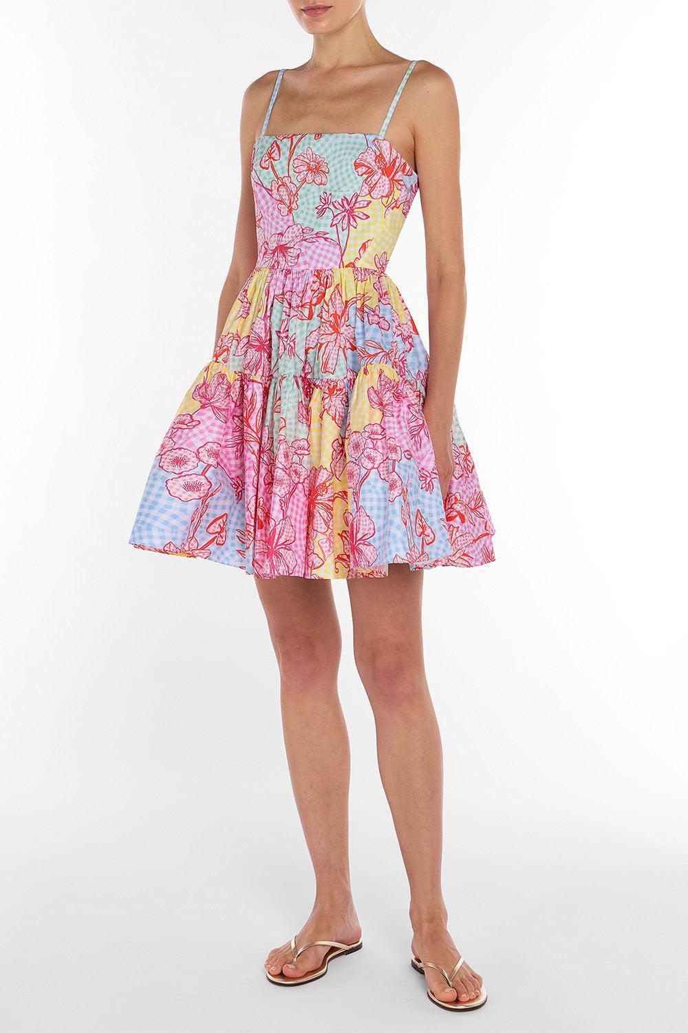 Margot Mini Dress-FLORAL-2-CLOTHINGDRESSCASUAL-MARY KATRANTZOU
