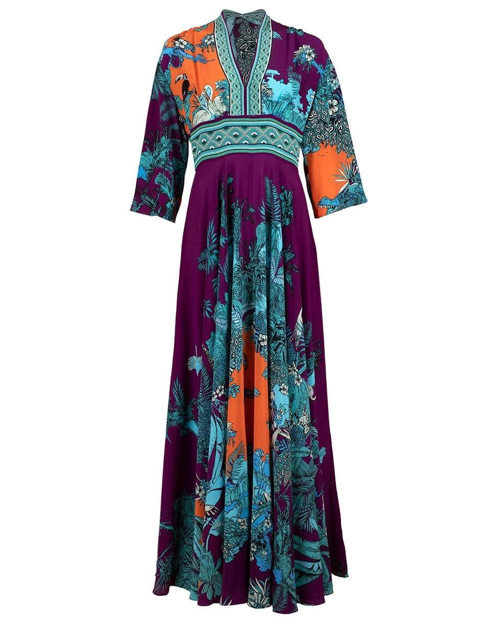 MARY KATRANTZOU-Jungle Multi Go The Extra Mile Dress-JNGLMLTI