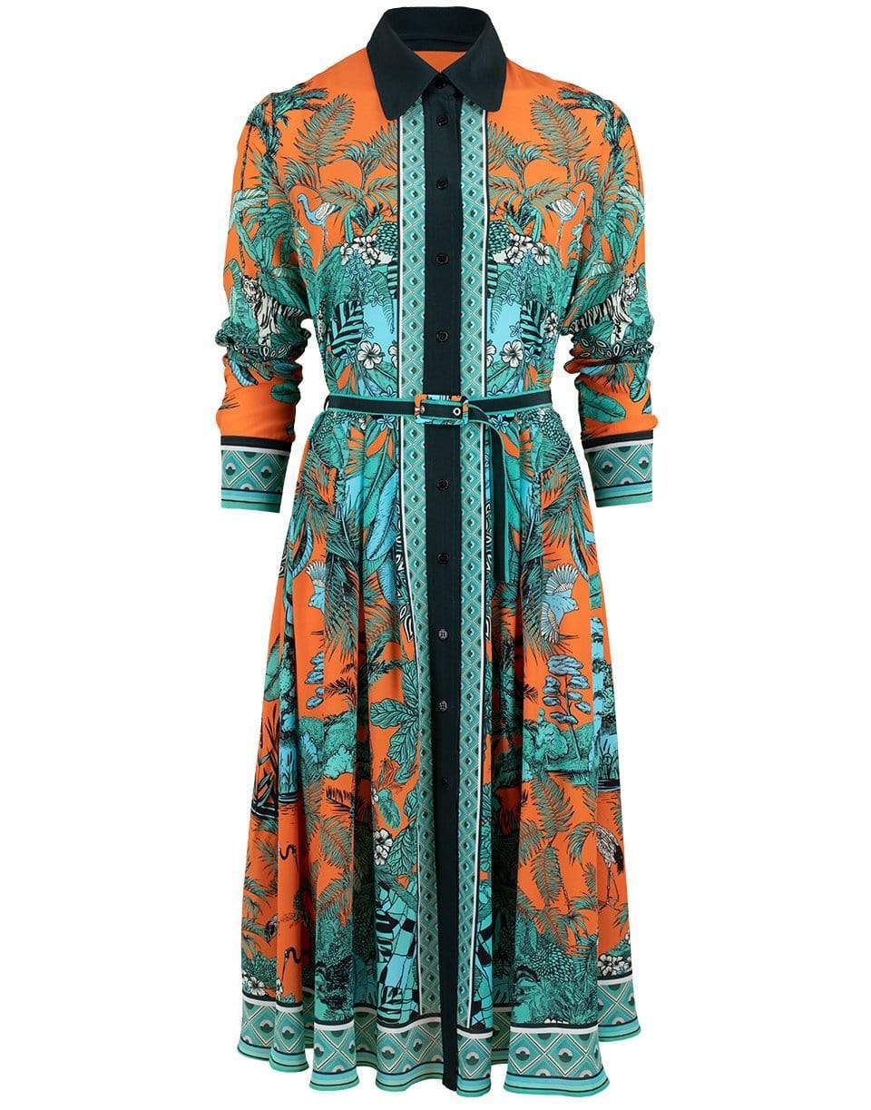 MARY KATRANTZOU-Jungle Orange Vera Dress-