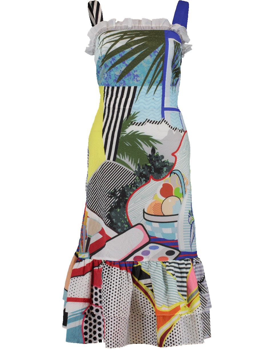 MARY KATRANTZOU-Kara Flounce Dress-