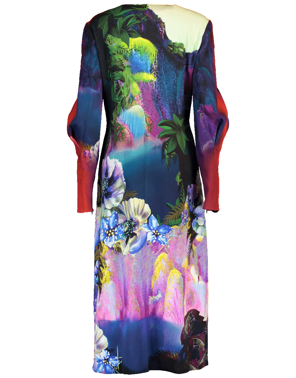 MARY KATRANTZOU-Waterfall Print Dress-WATERFAL