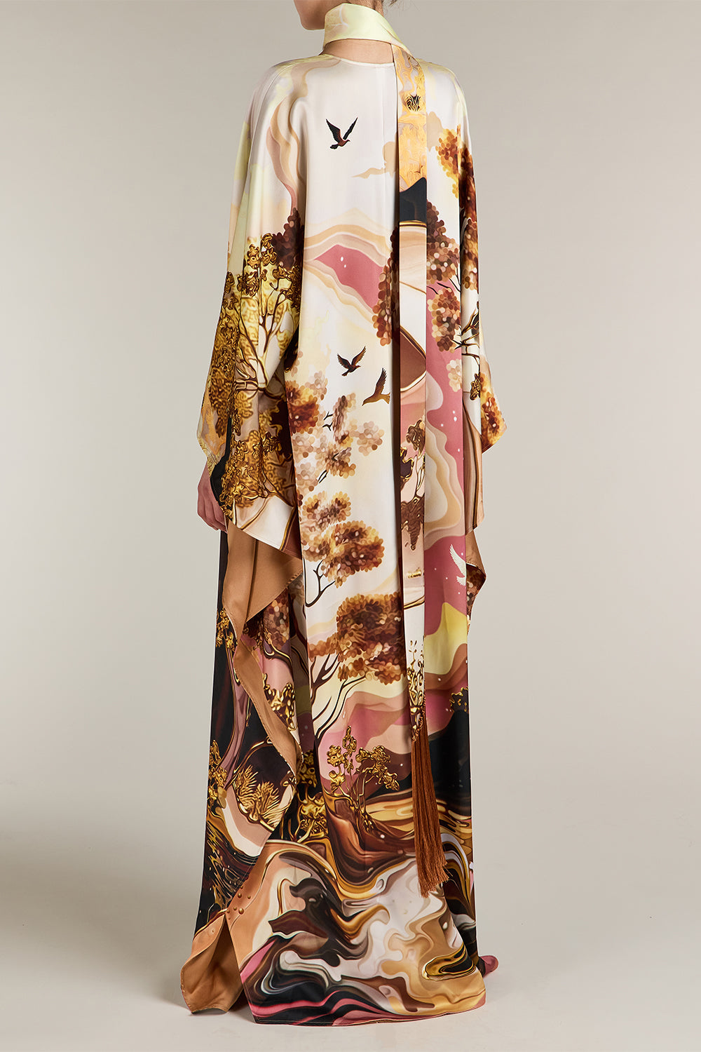 Kira Abstract Print Kaftan Dress-NOVELTY-S-CLOTHINGDRESSCOCKTAIL-MARY KATRANTZOU