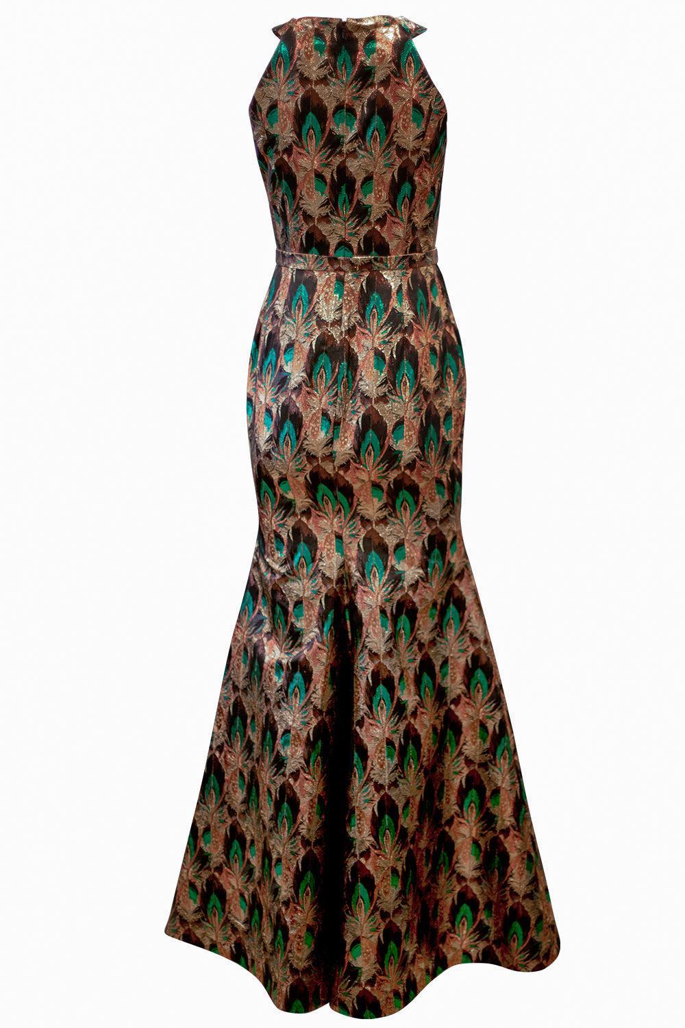 Alethea Gown-TEAL-4-CLOTHINGDRESSGOWN-MARY KATRANTZOU